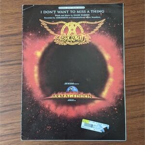 Aerosmith Sheet Music I Don't Want to Miss a Thing